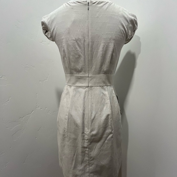 J. Crew Petite Light Pearl Gray Scoopneck Dress NWT - Picture 4 of 5